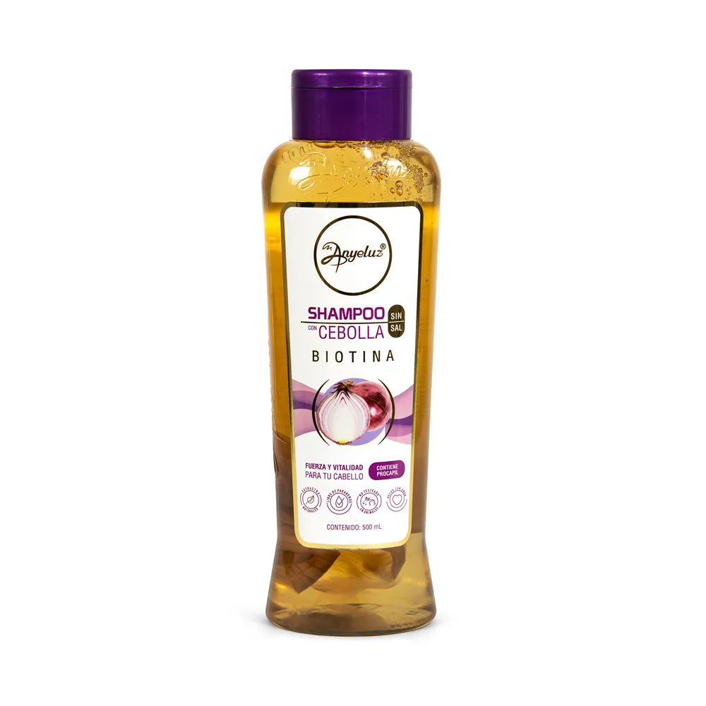 Shampoo de Cebolla Anyeluz 500 ml – Fortalece, crece y brilla naturalmente